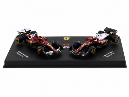Bburago 1:64 Scale Ferrari SF-25 Lewis Hamilton #44 Seasonal Livery & Italian GP 2025 Collectible F1 Die-Cast Model Set of 2