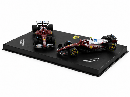 Bburago 1:64 Scale Ferrari SF-25 Lewis Hamilton #44 Seasonal Livery & Italian GP 2025 Collectible F1 Die-Cast Model Set of 2