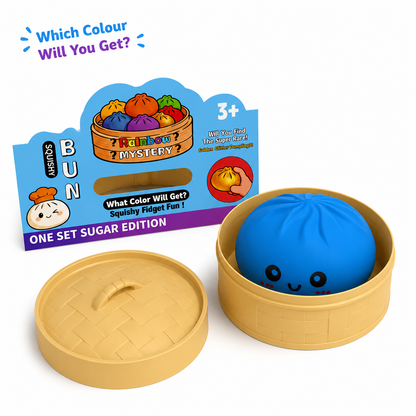 Jumbo Dumpling 15cm Squishy Fidget Toy in Bamboo-Style Mystery Box | One Random Colour Supplied, Pack of 1