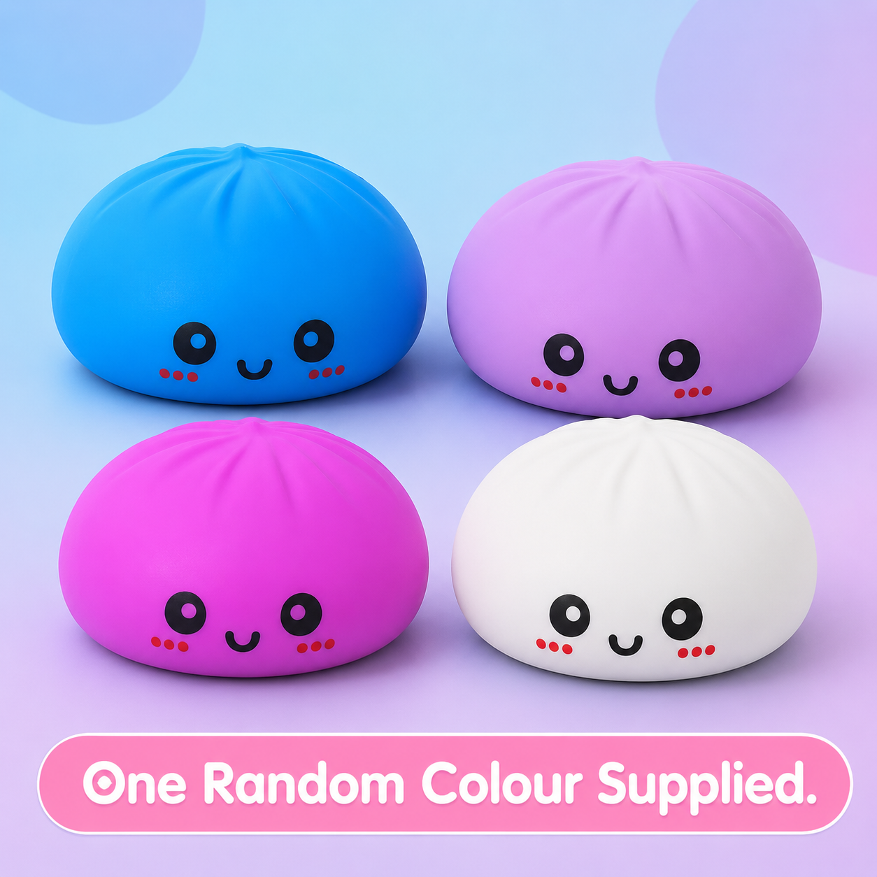 Jumbo Dumpling 15cm Squishy Fidget Toy in Bamboo-Style Mystery Box | One Random Colour Supplied, Pack of 1