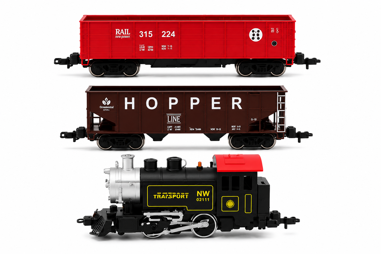 HANFIY 66100a HO 1:87 Scale Electric Railway Train Set with Metal Track & Controller