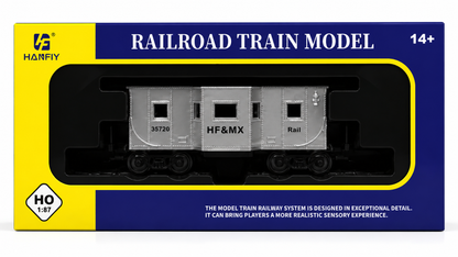 HANFIY 98570 HO 1:87 HF&MX Silver Railroad Car Model | 35720 Railway Coach