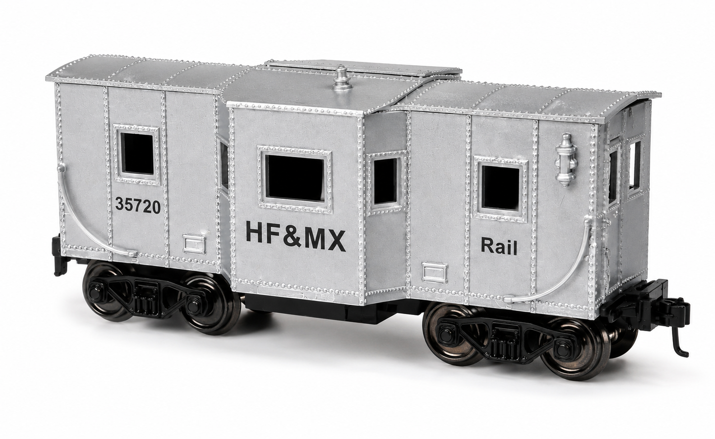 HANFIY 98570 HO 1:87 HF&MX Silver Railroad Car Model | 35720 Railway Coach