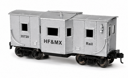 HANFIY 98570 HO 1:87 HF&MX Silver Railroad Car Model | 35720 Railway Coach