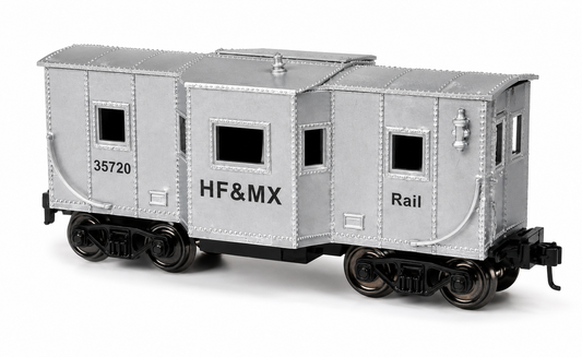 HANFIY 98570 HO 1:87 HF&MX Silver Railroad Car Model | 35720 Railway Coach