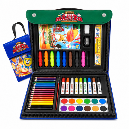 Art Master Kids Art Set | 67-Piece Drawing & Painting Kit
