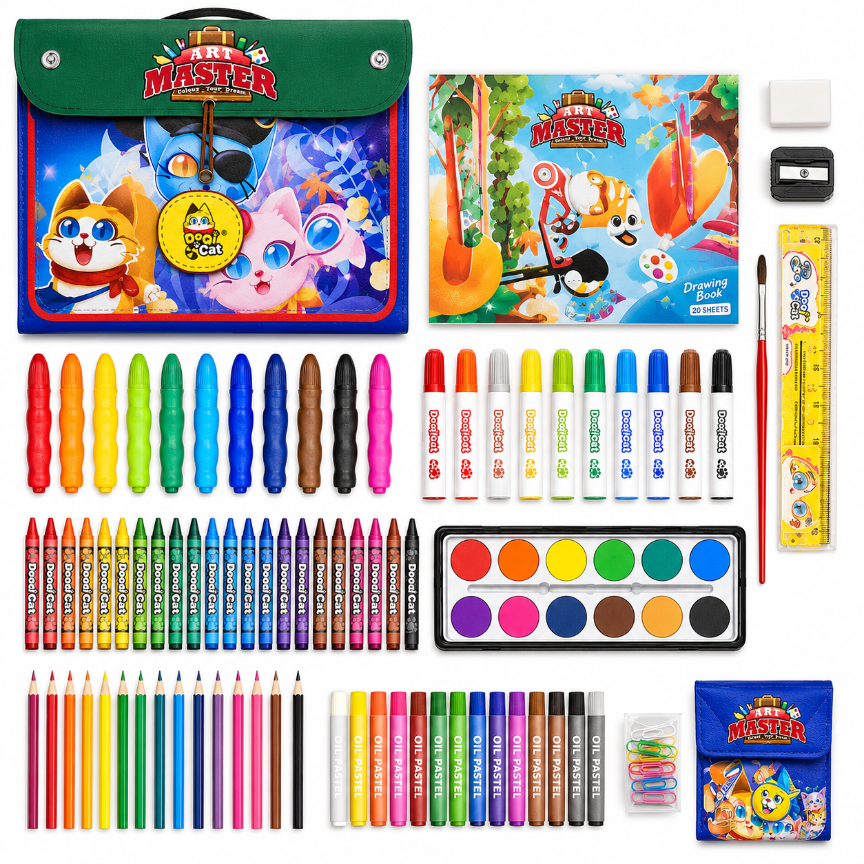Art Master Kids Art Set | 67-Piece Drawing & Painting Kit