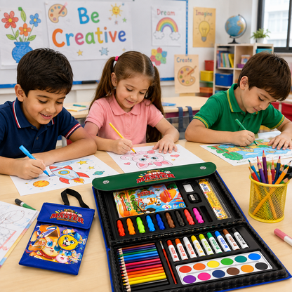 Art Master Kids Art Set | 67-Piece Drawing & Painting Kit
