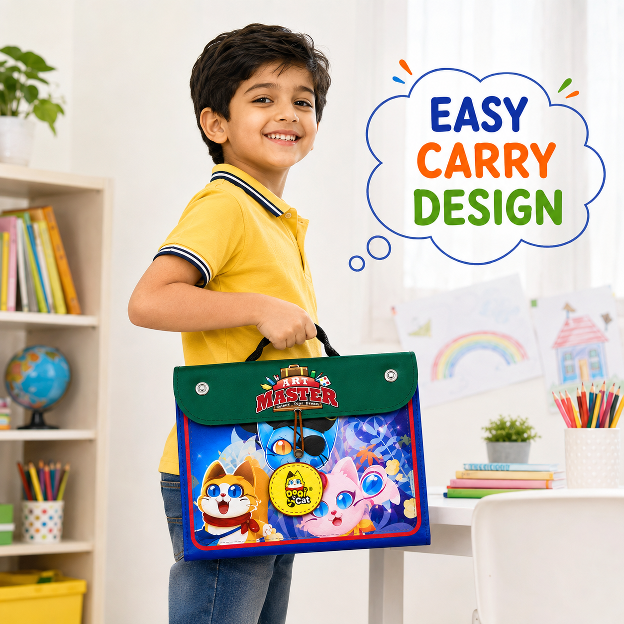 Art Master Kids Art Set | 67-Piece Drawing & Painting Kit
