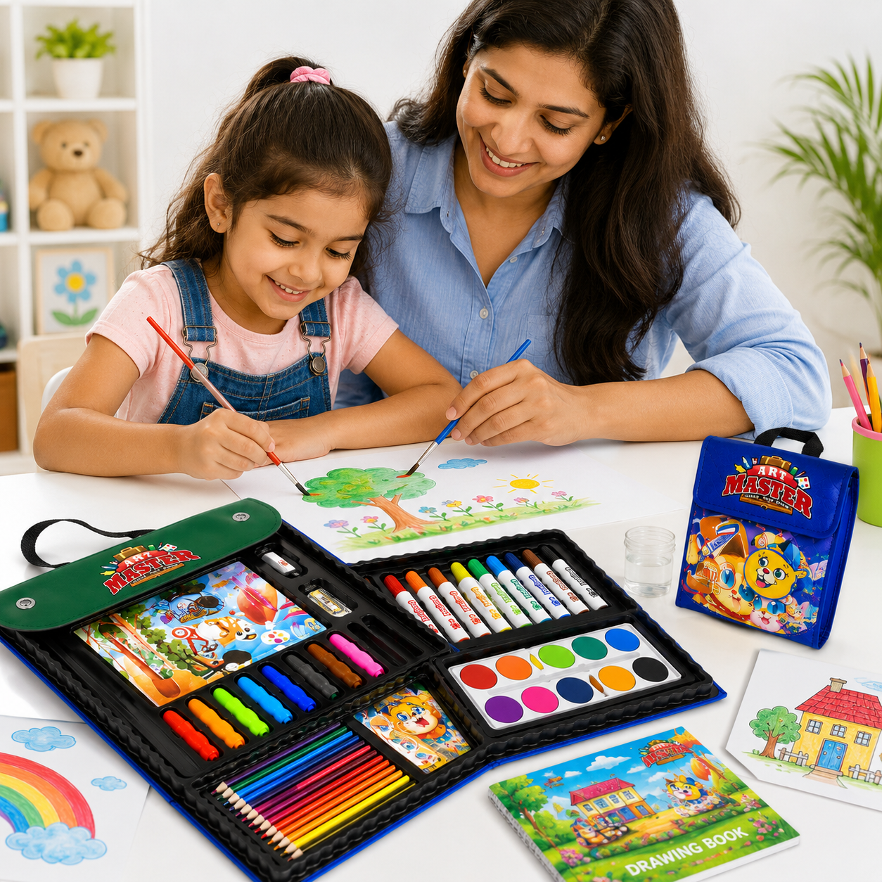 Art Master Kids Art Set | 67-Piece Drawing & Painting Kit
