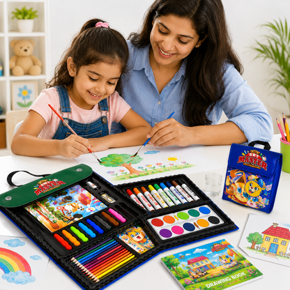 Art Master Kids Art Set | 67-Piece Drawing & Painting Kit