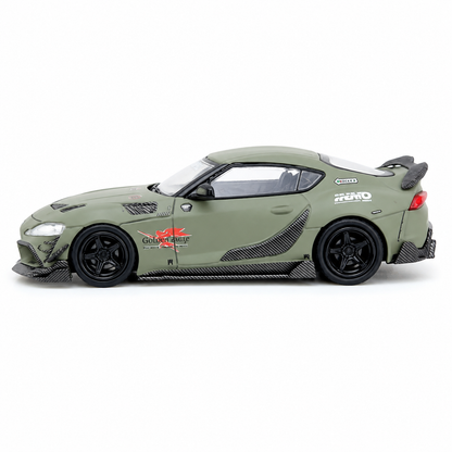 INNO64 Toyota Supra A90 DarwinPRO 1:64 Die-Cast Model – Matt Green