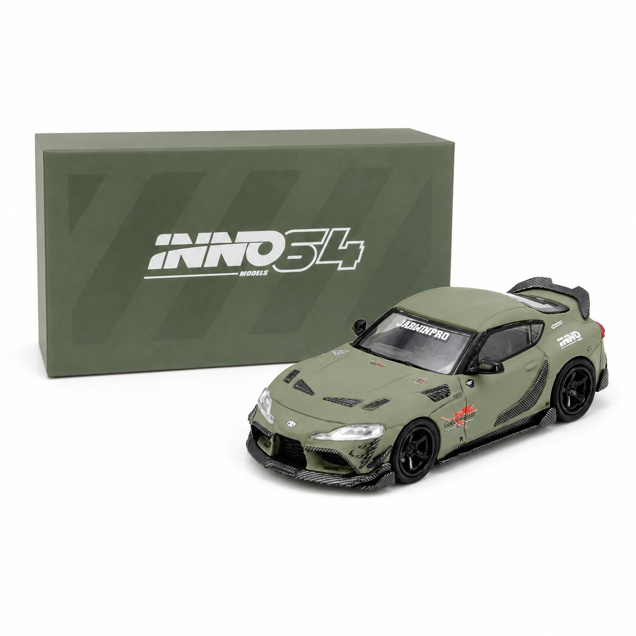 INNO64 Toyota Supra A90 DarwinPRO 1:64 Die-Cast Model – Matt Green