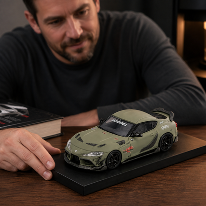 INNO64 Toyota Supra A90 DarwinPRO 1:64 Die-Cast Model – Matt Green