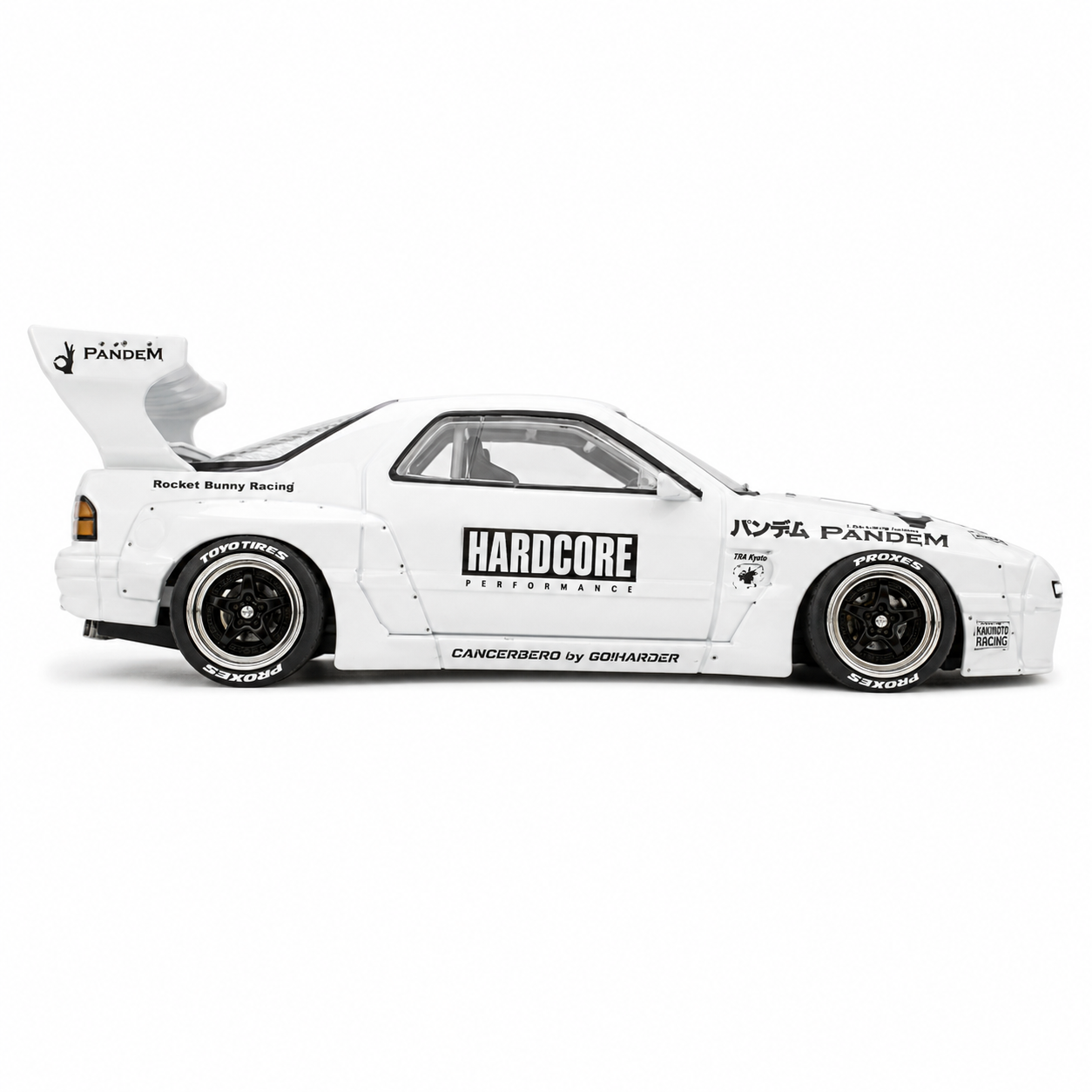 INNO64 Mazda RX-7 FC3S Pandem Aero 1:64 Die-Cast Car – White