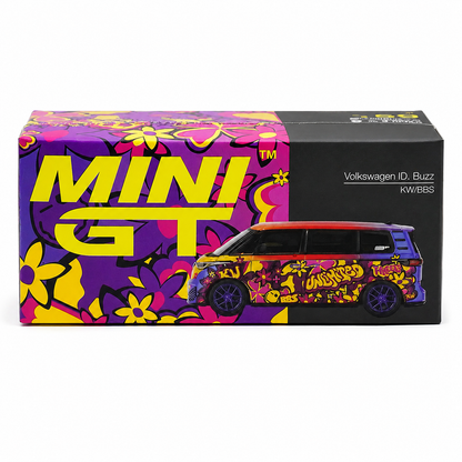 MINI GT 1:64 Volkswagen ID. Buzz KW/BBS “Unleashed” Custom Livery Die-Cast Model Van