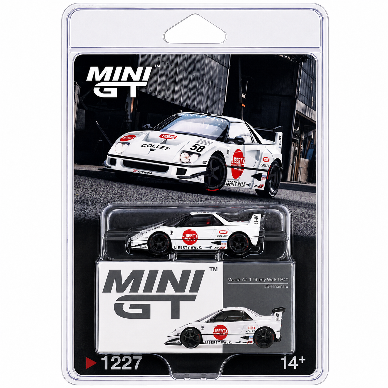 MINI GT 1:64 (Blister Pack) Mazda AZ-1 Liberty Walk LB40 LB