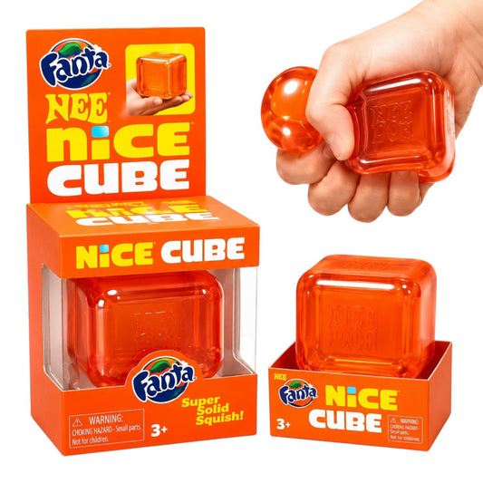 Fanta Nee Doh Nice Cube Squishy Toy | Super Solid Stress Relief Sensory Squish | Stupid Squish | 3+ Years