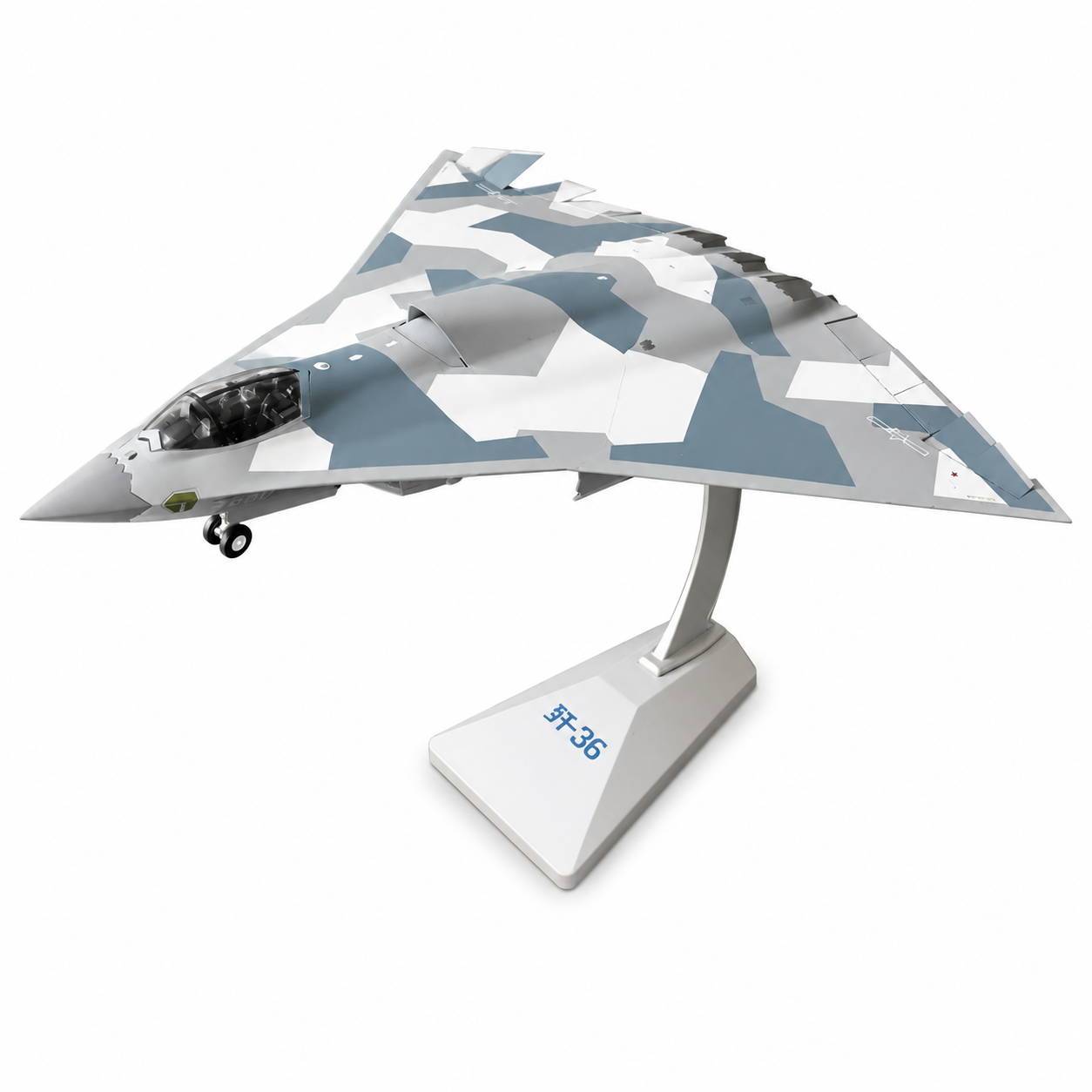 Premium Aircraft Model Plane 1:72 Scale – J-36 Stealth Fighter Metal Diecast for Collectors & Aviation Enthusiasts