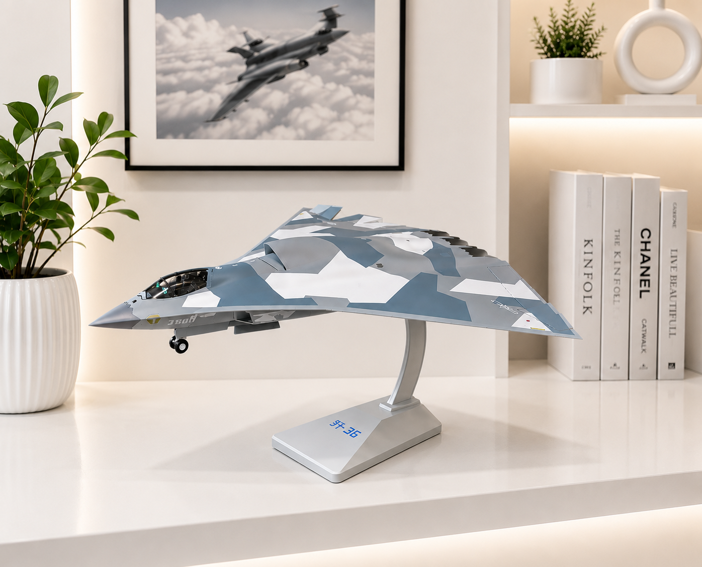 Premium Aircraft Model Plane 1:72 Scale – J-36 Stealth Fighter Metal Diecast for Collectors & Aviation Enthusiasts