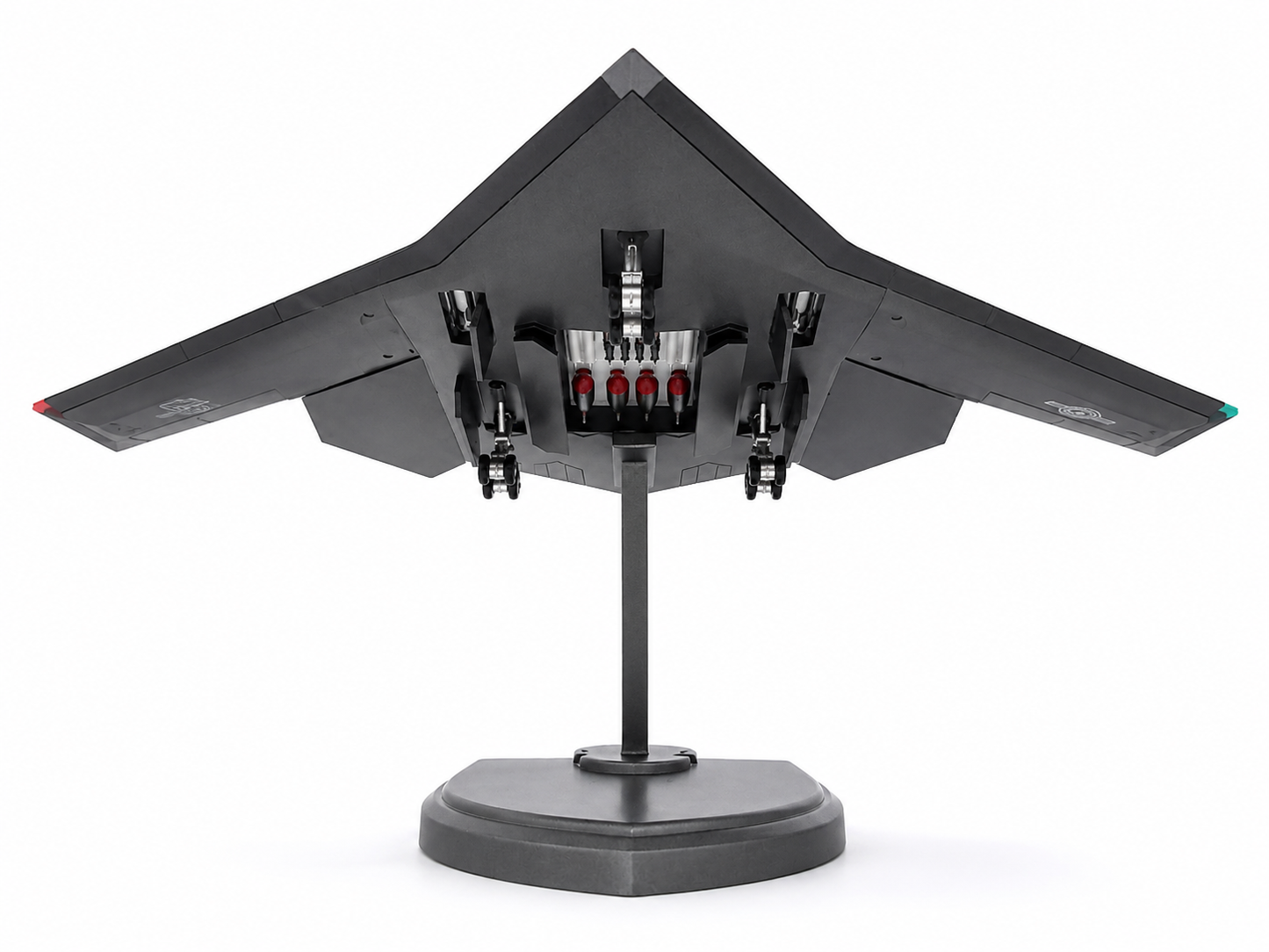 Premium 1:300 Scale H-20 Stealth Bomber Aircraft Diecast Model with Display Stand | Military Aircraft Collectible Display Model for Home & Office Decor