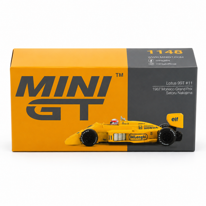 MINI GT 1:64 Lotus 99T #11 1987 Monaco Grand Prix | Satoru MINI GT 1:64 Lotus 99T #11 1987 Monaco Grand Prix | Satoru