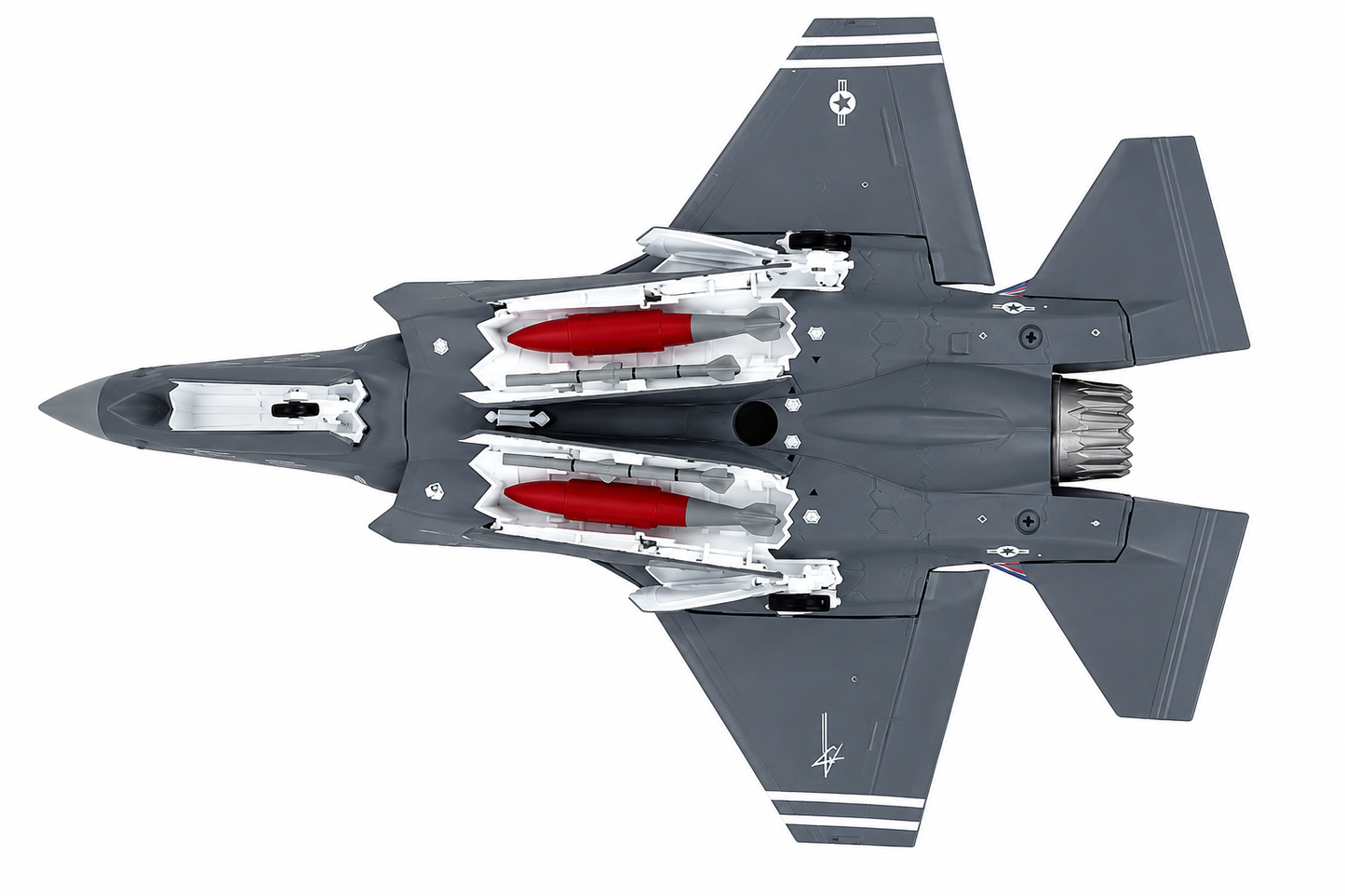 Premium 1:72 Scale Lockheed Martin F-35A Lightning II USAF Metal Diecast Body Aircraft Model with Display Stand | Modern Military Fighter Jet Collectible