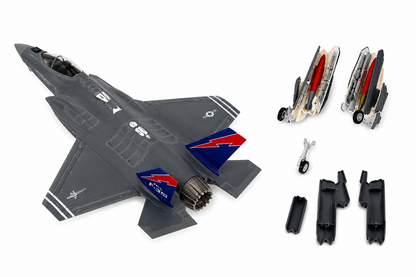 Premium 1:72 Scale Lockheed Martin F-35A Lightning II USAF Metal Diecast Body Aircraft Model with Display Stand | Modern Military Fighter Jet Collectible