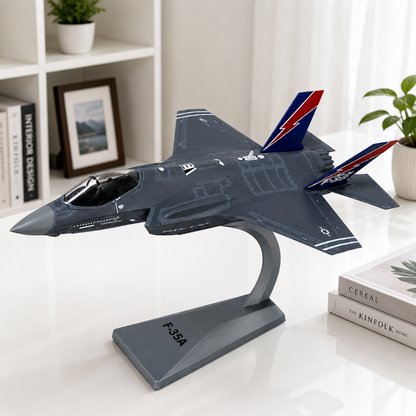 Premium 1:72 Scale Lockheed Martin F-35A Lightning II USAF Metal Diecast Body Aircraft Model with Display Stand | Modern Military Fighter Jet Collectible