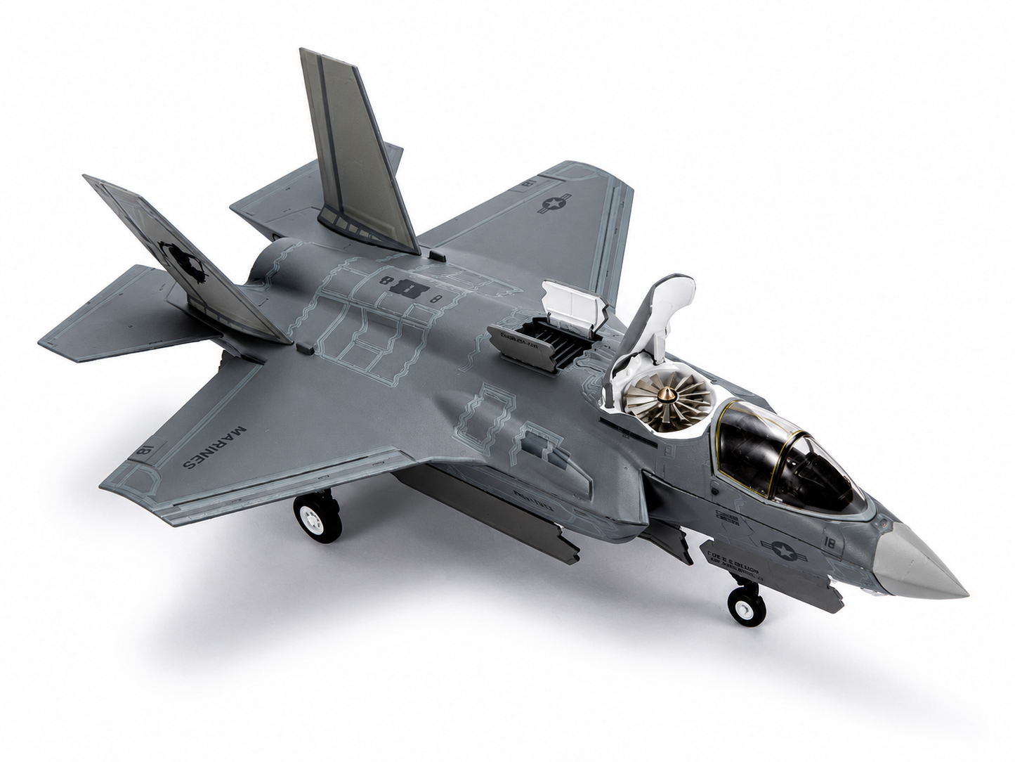 Premium 1:72 Scale Lockheed Martin F-35B Lightning II Metal Diecast Body Aircraft Model with Display Stand | Modern Military Fighter Jet Collectible