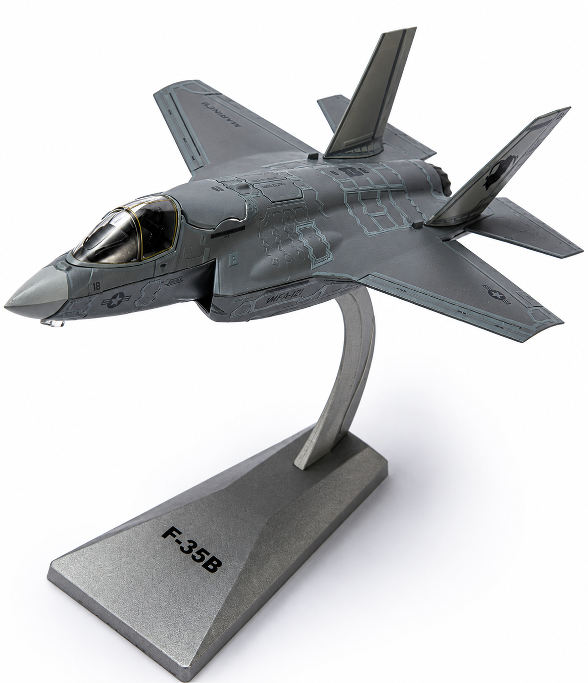 Premium 1:72 Scale Lockheed Martin F-35B Lightning II Metal Diecast Body Aircraft Model with Display Stand | Modern Military Fighter Jet Collectible