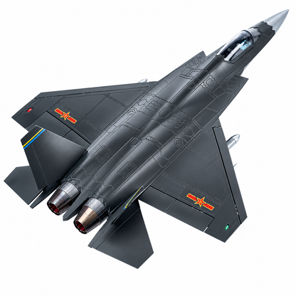 Premium 1:32 Scale J-31 Stealth Fighter Aircraft Metal Diecast Body Model with Display Stand | Modern Military Fighter Jet Collectible