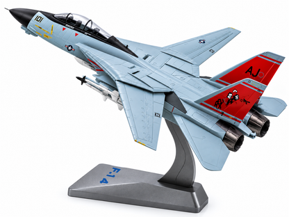 Premium 1:72 Scale Northrop Grumman F-14 Tomcat Oceana Metal Diecast Body Aircraft Model with Display Stand | Military Fighter Jet Collectible for Home & Office Decor