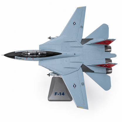 Premium 1:72 Scale Northrop Grumman F-14 Tomcat Oceana Metal Diecast Body Aircraft Model with Display Stand | Military Fighter Jet Collectible for Home & Office Decor