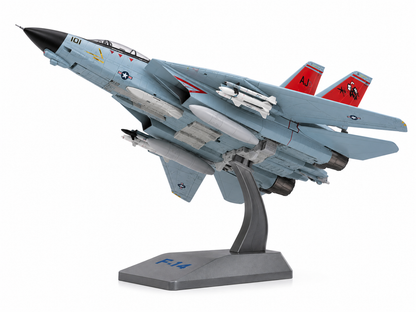 Premium 1:72 Scale Northrop Grumman F-14 Tomcat Oceana Metal Diecast Body Aircraft Model with Display Stand | Military Fighter Jet Collectible for Home & Office Decor