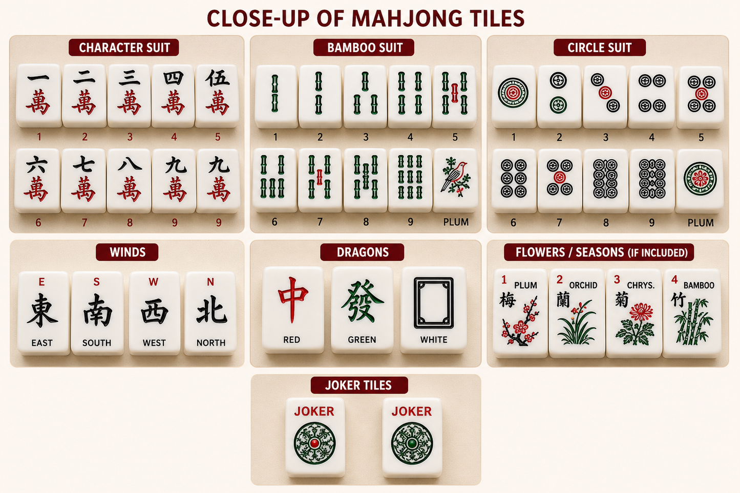Breatoi American Mahjong Set with Carry Case & Playing Mat | 166 Premium Tiles, 4 Tile Racks, Chips, Dice & Wind Indicator | Complete American Mahjong Game Set