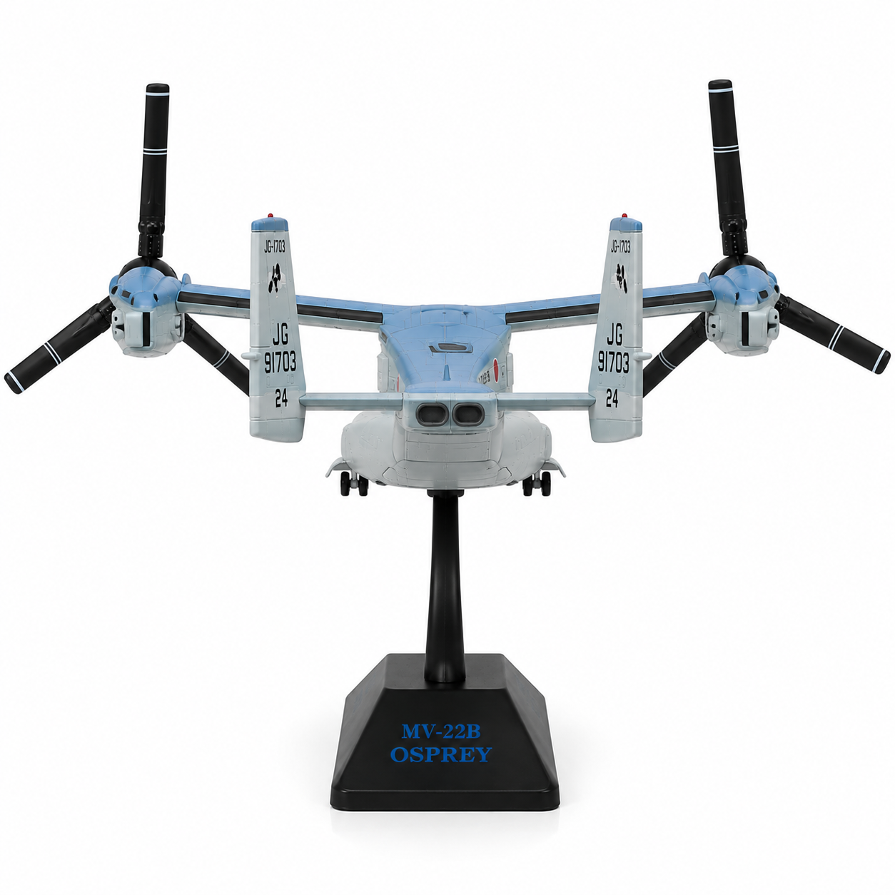 Premium 1:72 Scale V-22 Osprey JGSDF Tiltrotor Aircraft Model with Display Stand | Detailed Military Aircraft Collectible for Home & Office Decor