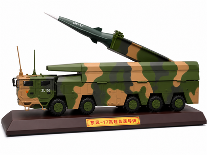 Premium 1:40 Scale DF-17 Hypersonic Missile Launcher Military Vehicle Model with Display Base & Collector Box | Static Display Collectible