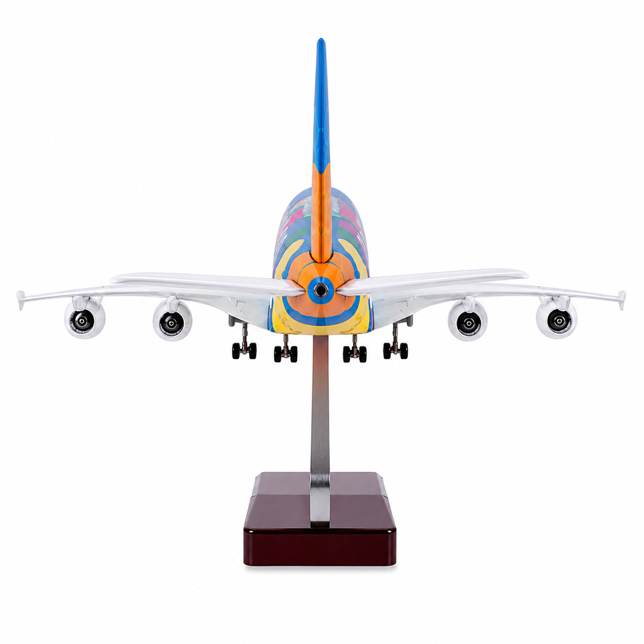 Premium 1:160 Scale Airbus A380 Dubai Expo Aircraft Model with Lights & Landing Gear | 46cm Metal Diecast & Resin Display Airplane with Stand | Aviation Collectible Gift