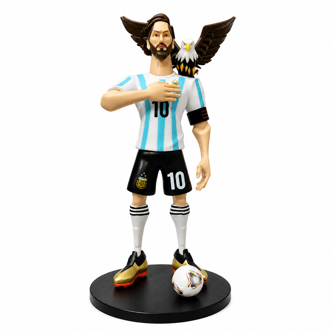 277★サッカー★lionel messi★prostars★フィギュア Lionel Messi No. 10 Football Collectible Figure with Eagle