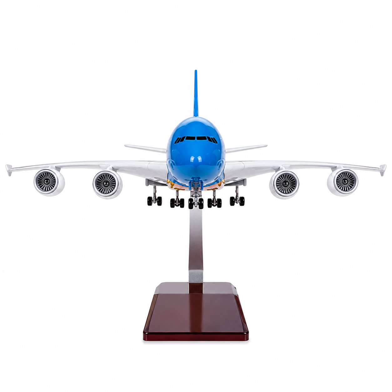 Premium 1:160 Scale Airbus A380 Dubai Expo Aircraft Model with Lights & Landing Gear | 46cm Metal Diecast & Resin Display Airplane with Stand | Aviation Collectible Gift