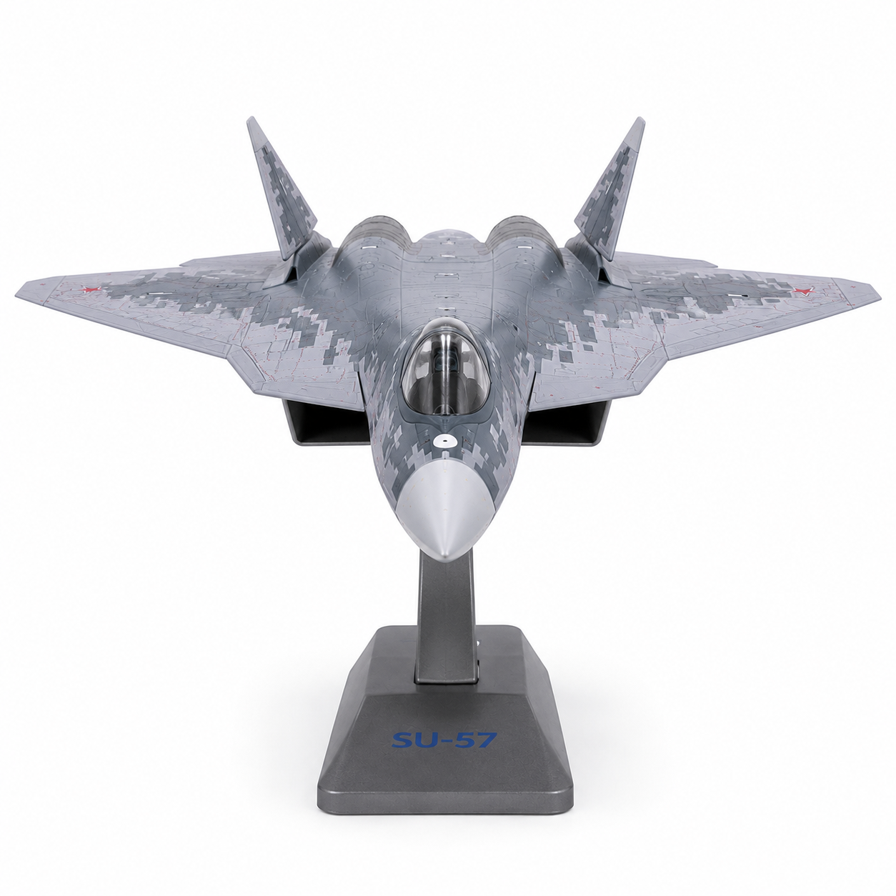 Premium 1:72 Scale Sukhoi SU-57 Felon Diecast Metal Fighter Aircraft Model with Display Stand | Military Jet Collectible for Home, Office & Aviation Display