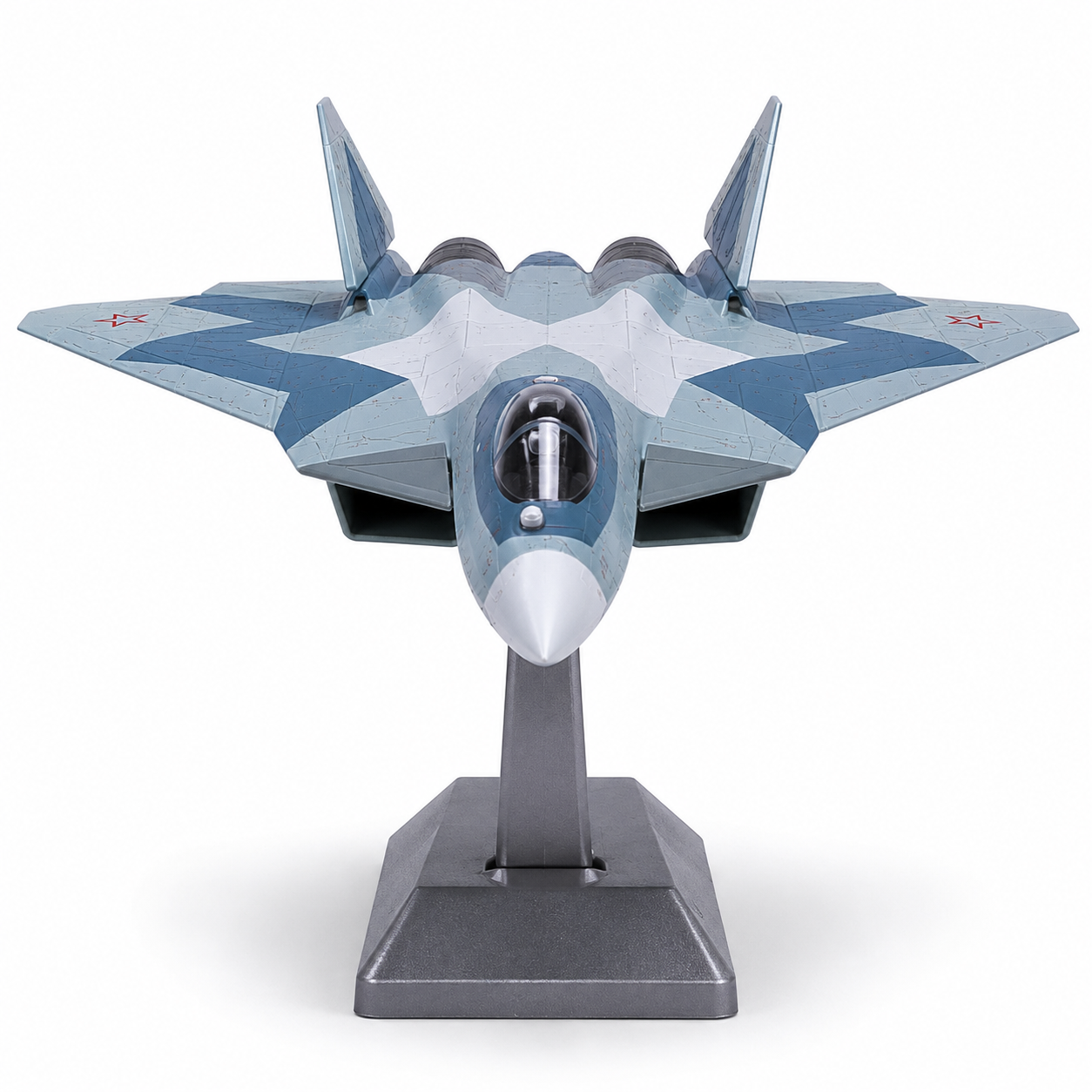 Premium 1:72 Scale Sukhoi SU-57 Felon Diecast Metal Fighter Aircraft Model with Display Stand | Military Stealth Jet Collectible for Home & Office Display