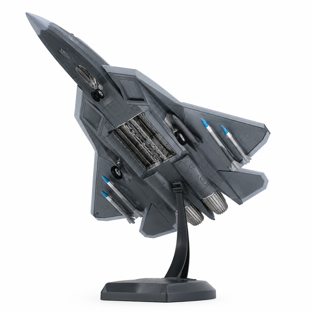 Premium 1:32 Scale J-35 Stealth Fighter Aircraft Diecast Metal Model with Display Stand | Military Fighter Jet Collectible for Home & Office Decor