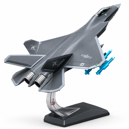 Premium 1:60 Scale J-35A Fighter Aircraft Diecast Metal Model with Display Stand | Military Jet Collectible for Home & Office Decor
