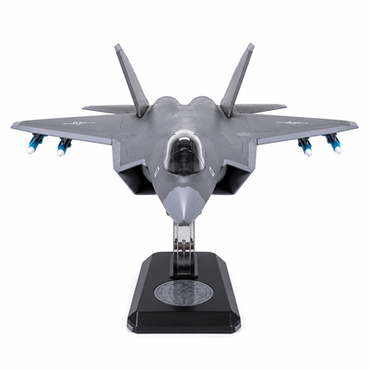 Premium 1:60 Scale J-35A Fighter Aircraft Diecast Metal Model with Display Stand | Military Jet Collectible for Home & Office Decor