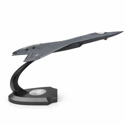 Premium 1:60 Scale J-50 Sixth Generation Stealth Fighter Aircraft Model with Display Stand | Metal Diecast Military Jet Collectible for Home & Office Display