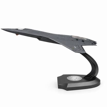 Premium 1:60 Scale J-50 Sixth Generation Stealth Fighter Aircraft Model with Display Stand | Metal Diecast Military Jet Collectible for Home & Office Display