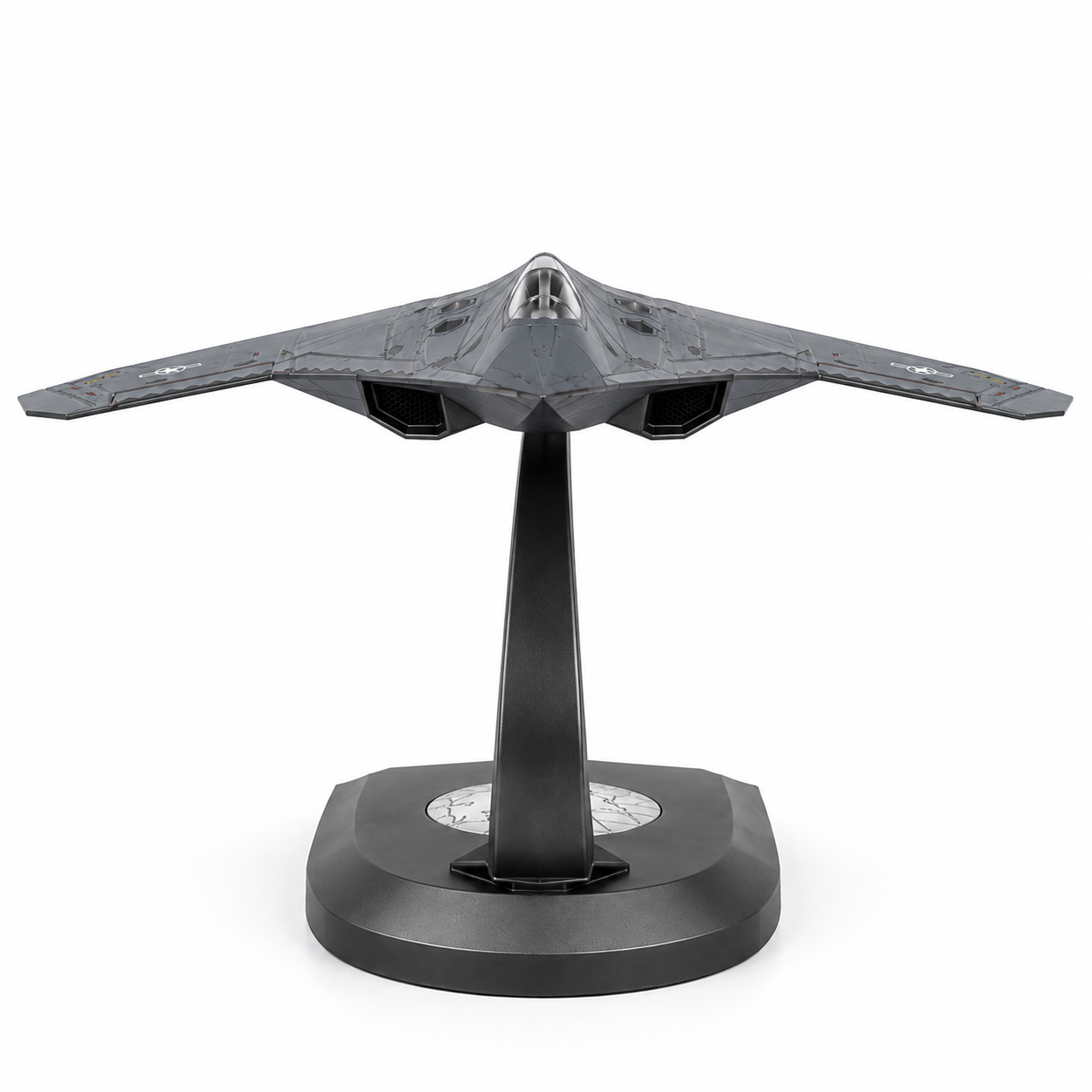 Premium 1:60 Scale J-50 Sixth Generation Stealth Fighter Aircraft Model with Display Stand | Metal Diecast Military Jet Collectible for Home & Office Display