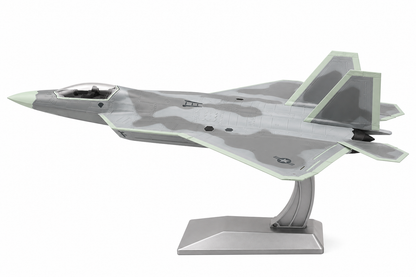 Premium 1:72 Scale Lockheed Martin F-22 Raptor Diecast Metal Aircraft Model with Display Stand | Military Fighter Jet Collectible for Home, Office & Aviation Display